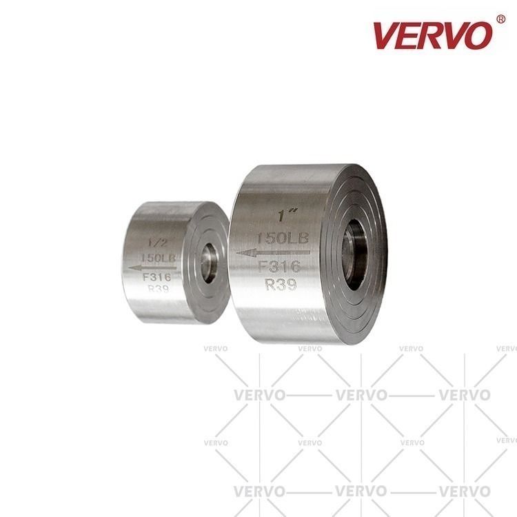 China Stainless Steel Dual Plate Check Valve 1Inch DN25 A182 F304 Non Return Single Piston factory